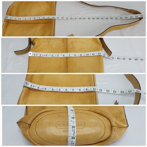 COACH 'BLEEKER COBBLESTONE' LEATHER DUFFLE SHOULDER BAG ALLOY HARDWARE BUCKLES - Picture 14 of 16